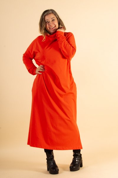 Polo Kaftan Dress Orange