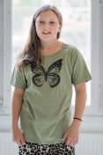Butterfly Kids T-shirt Eco Green