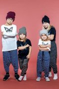 Harem Classic Kids Stripe Black Warm Grey