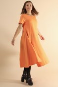 Ballerina Dress Cotton Yellow Orange