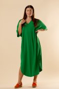 Shaula Dress Ribbed Green