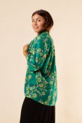 Brevik Kimono Green Print