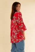 Brevik Kimono Red Print
