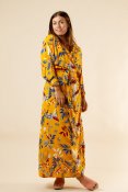 Viskan Kimono Dress Flower Yellow